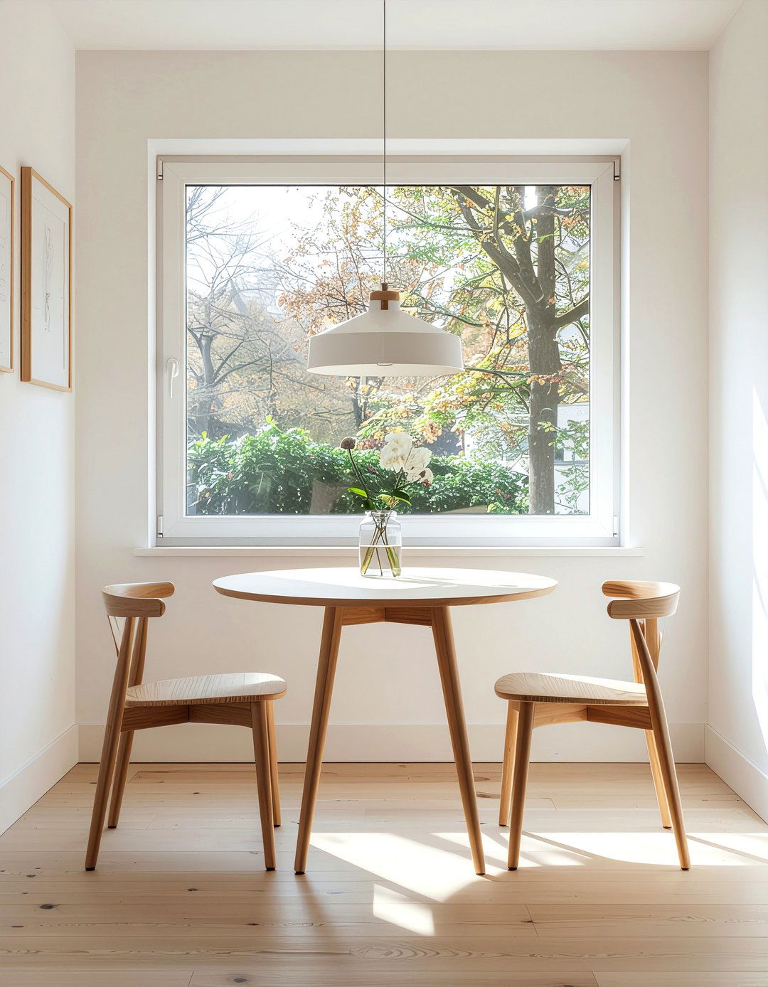 Round dining table - 30 first apartment decor ideas