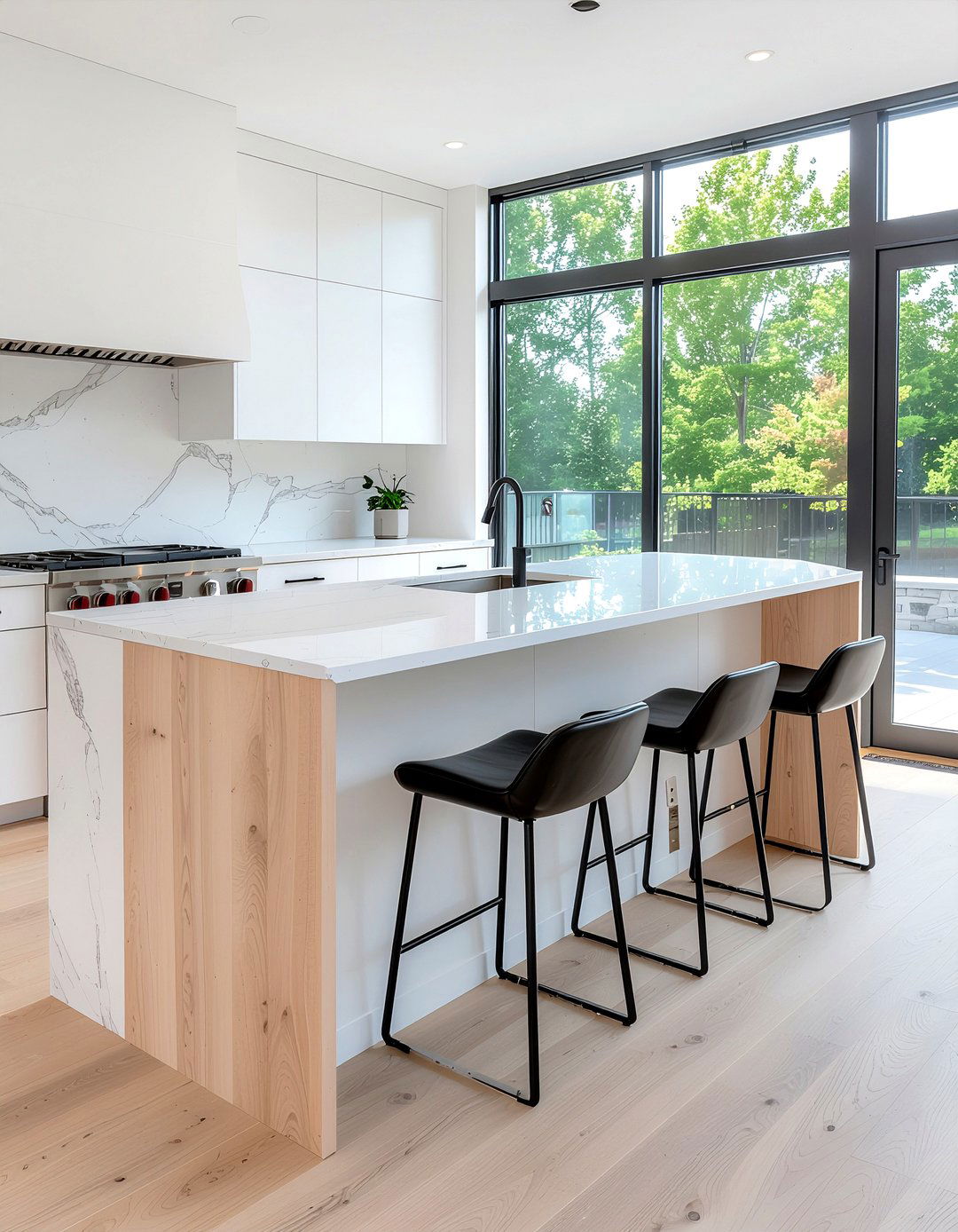 Round end kitchen island - 30 curved kitchen island ideas