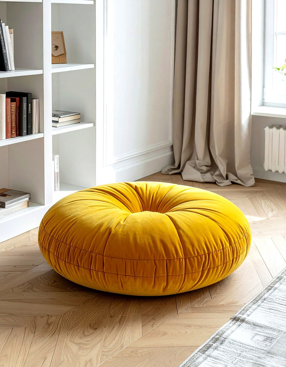Round floor pillow - 30 decorative pillow ideas