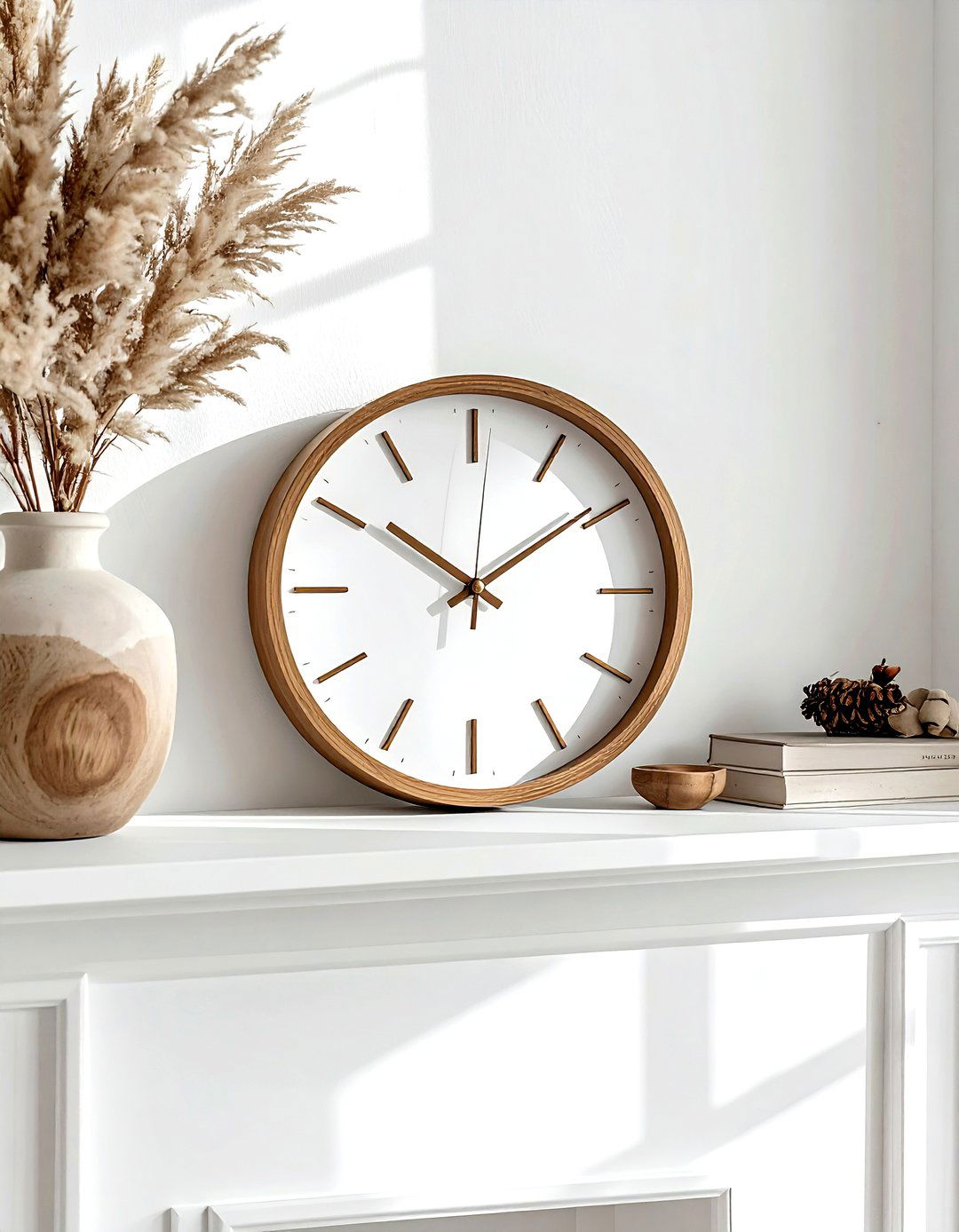 Round mantel clock - 30 living room mantel clocks