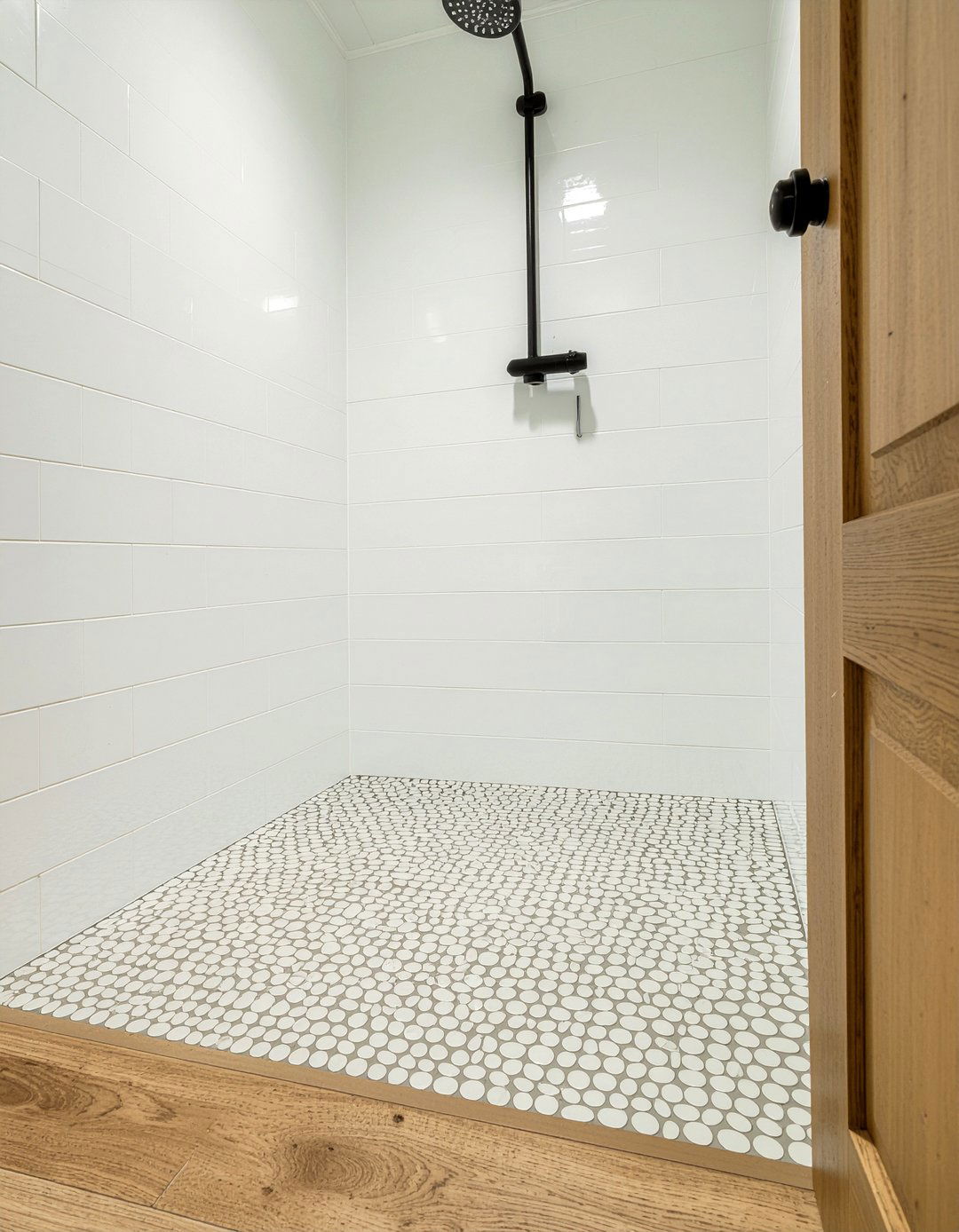 Round penny tile - 30 mosaic bathroom ideas