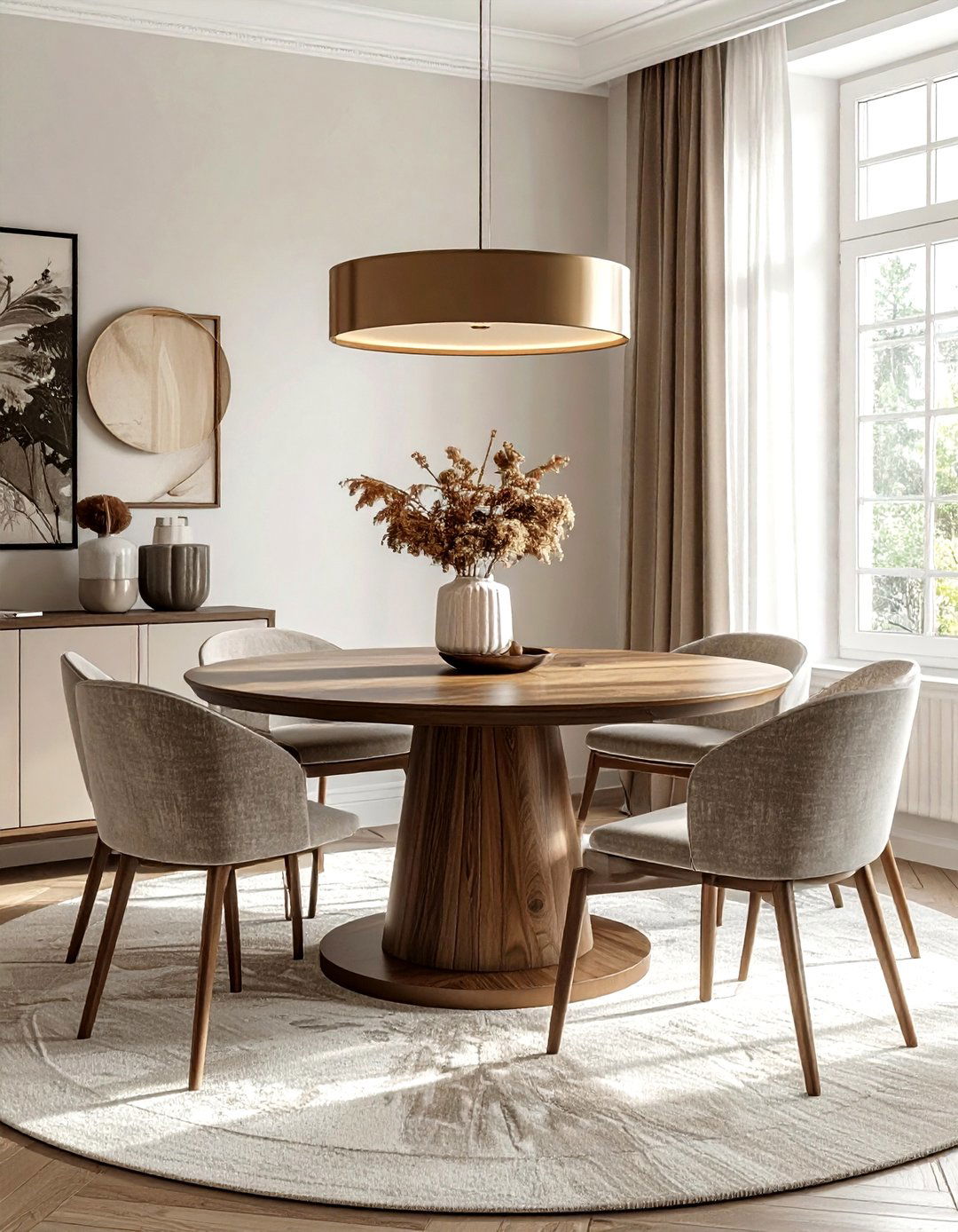 Round table dining room - 30 dining room room settings