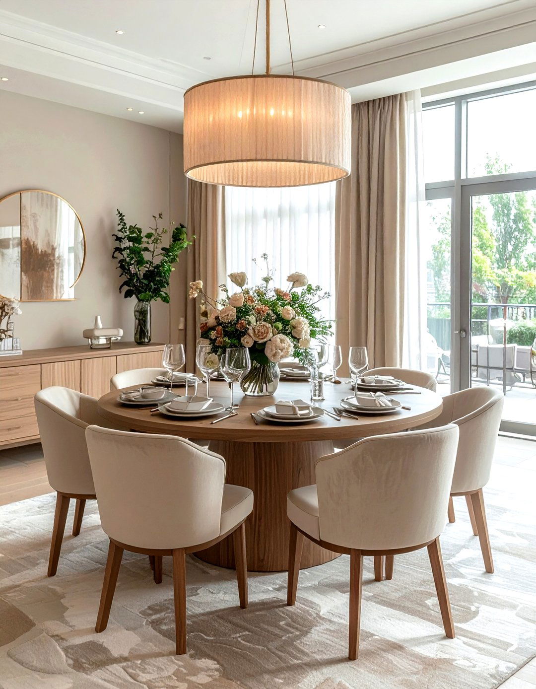 Round table dining room - 30 viral dining room ideas