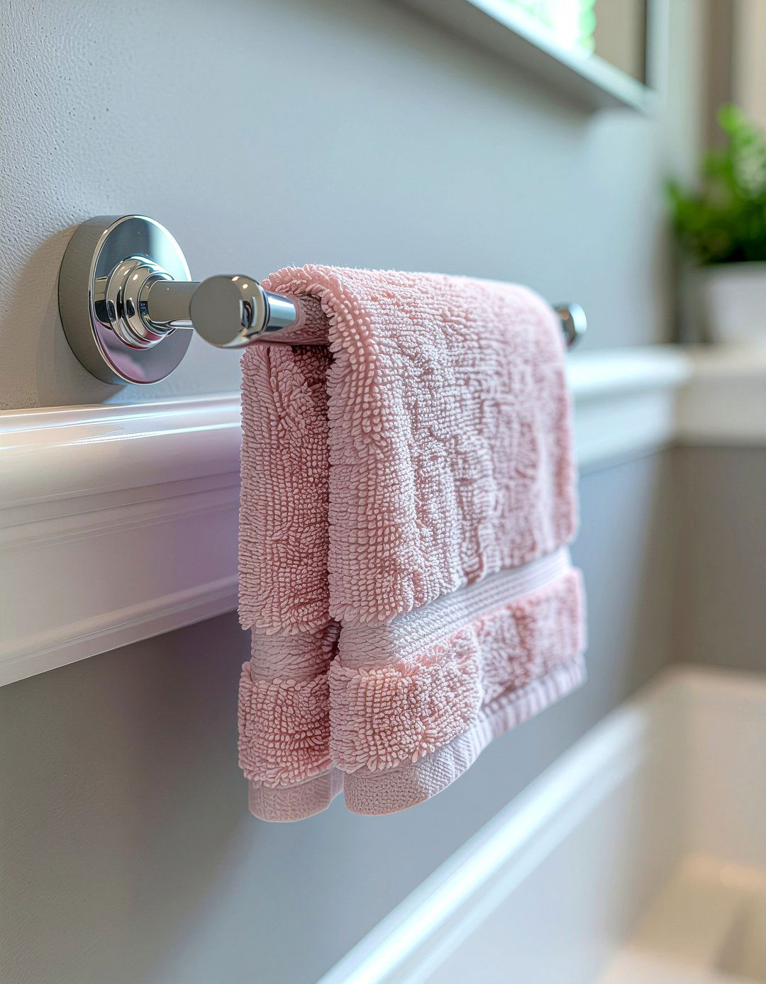 Round towel bar - 30 bathroom towel bar ideas