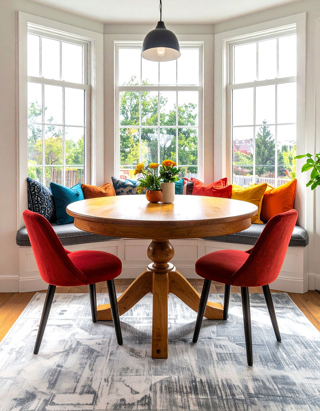 Round trestle table - 30 trestle dining table ideas