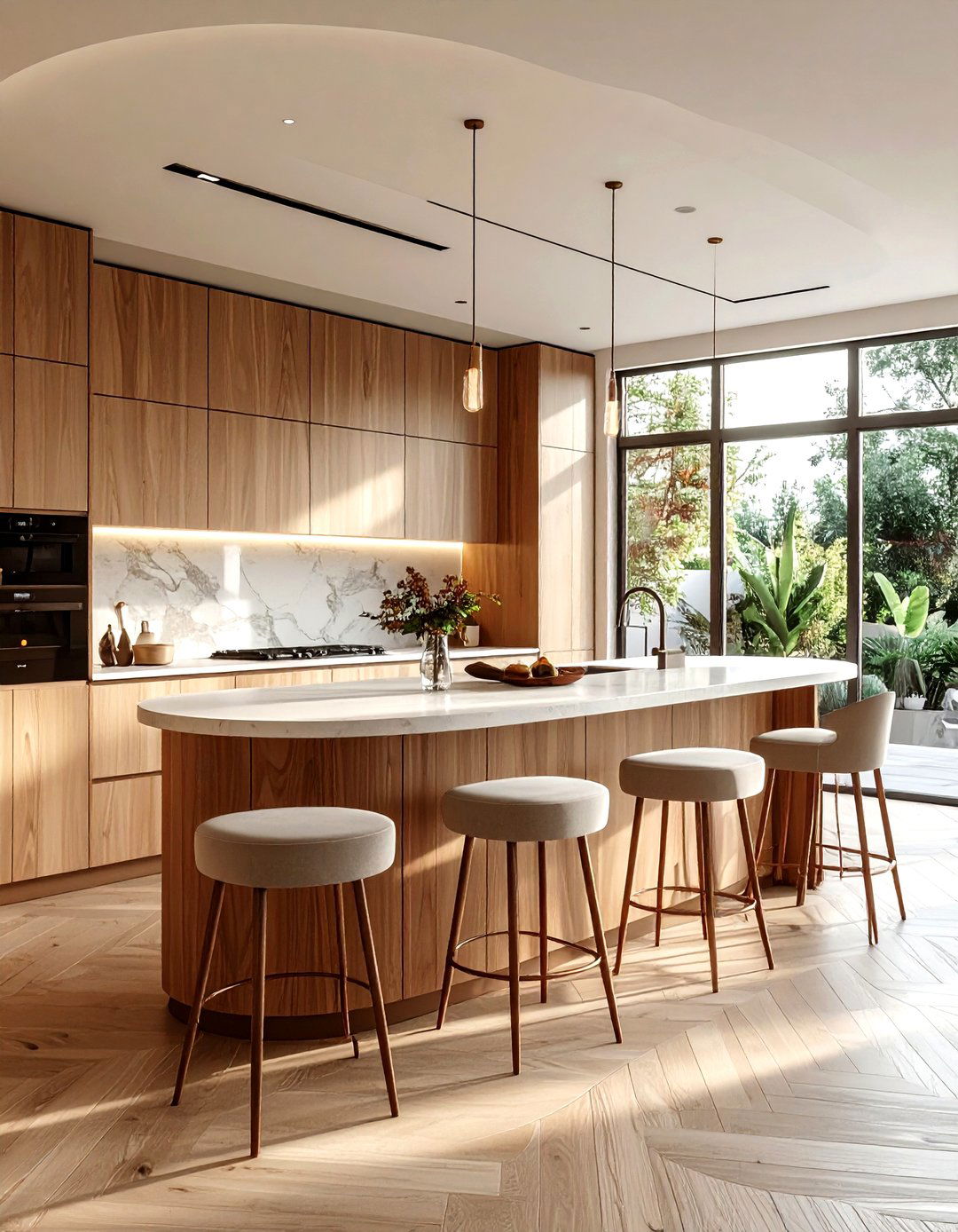 Rounded Cabinetry - 30 kitchen upgrade ideas