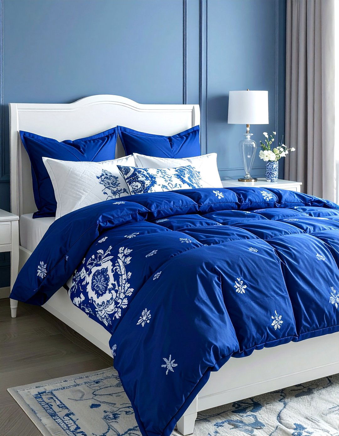 Royal Blue And White Bedding - 30 royal blue bedroom ideas