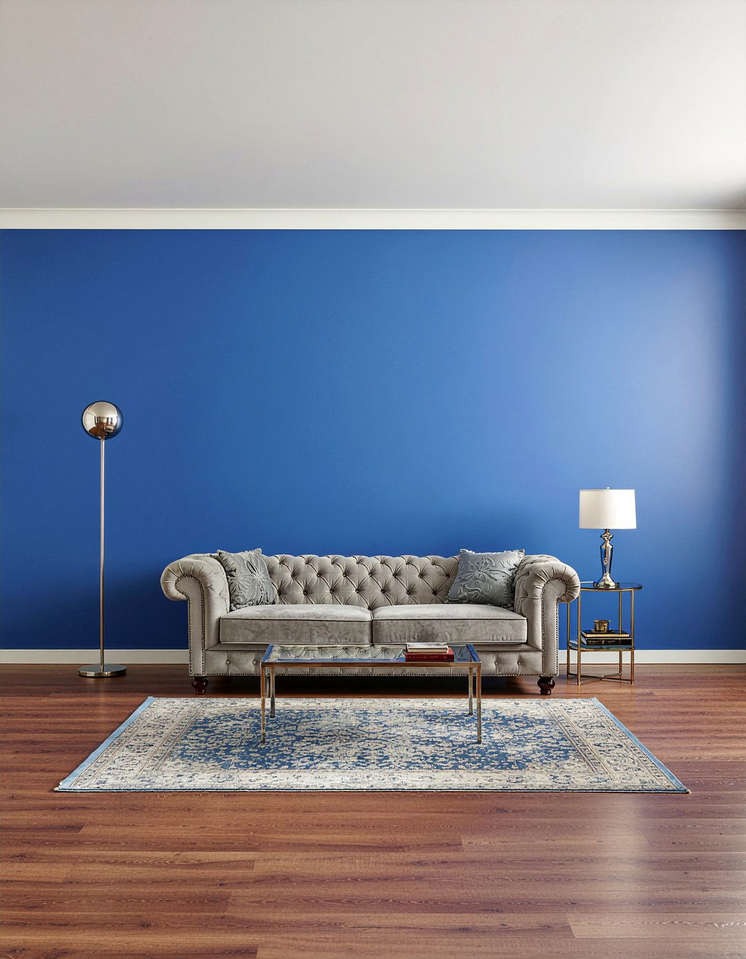 Royal Blue And White Living Room Wall - 30 living room two tone walls