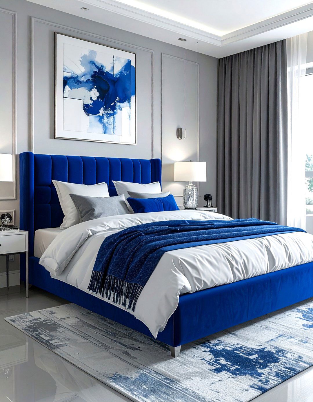 Royal Blue Bedroom - 30 blue bedroom ideas