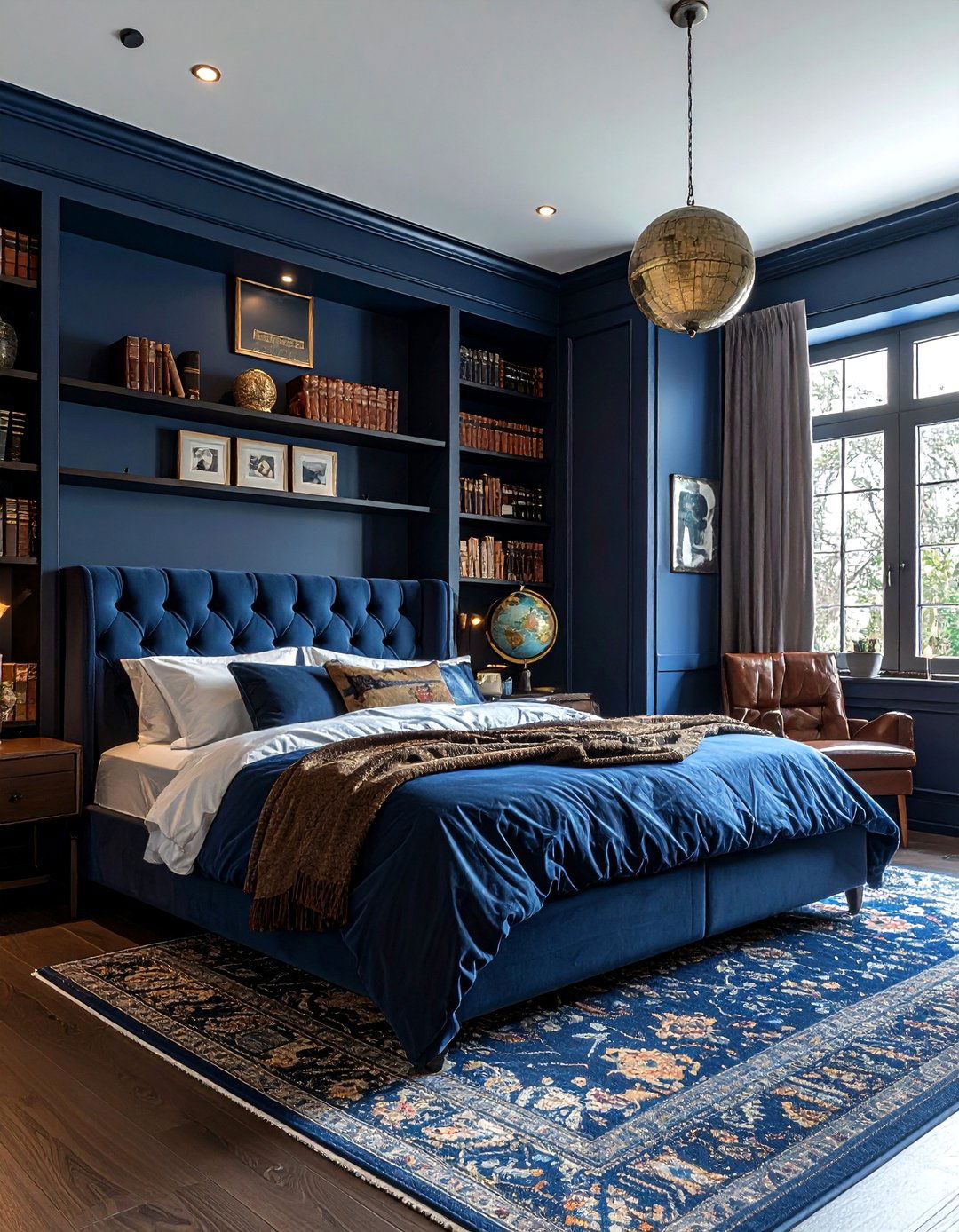Royal Blue Dark Academia Bedroom - 30 royal blue bedroom ideas