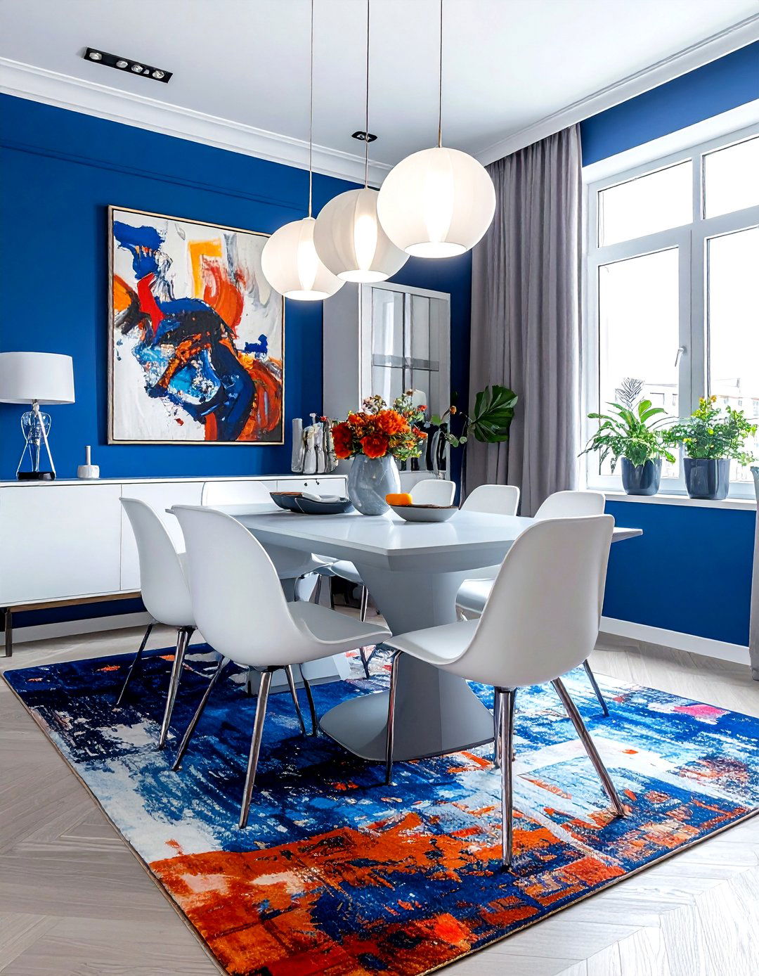 Royal Blue Dining Room - 30 cool blue dining room ideas