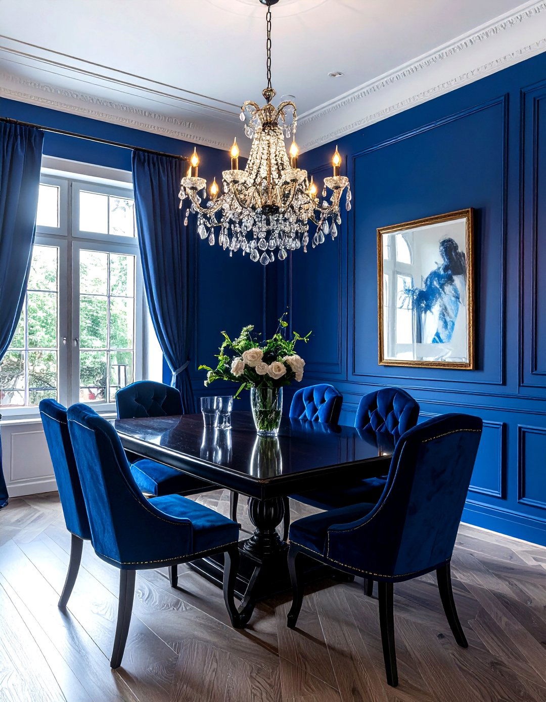 Royal Blue Dining Room - 30 blue decor ideas