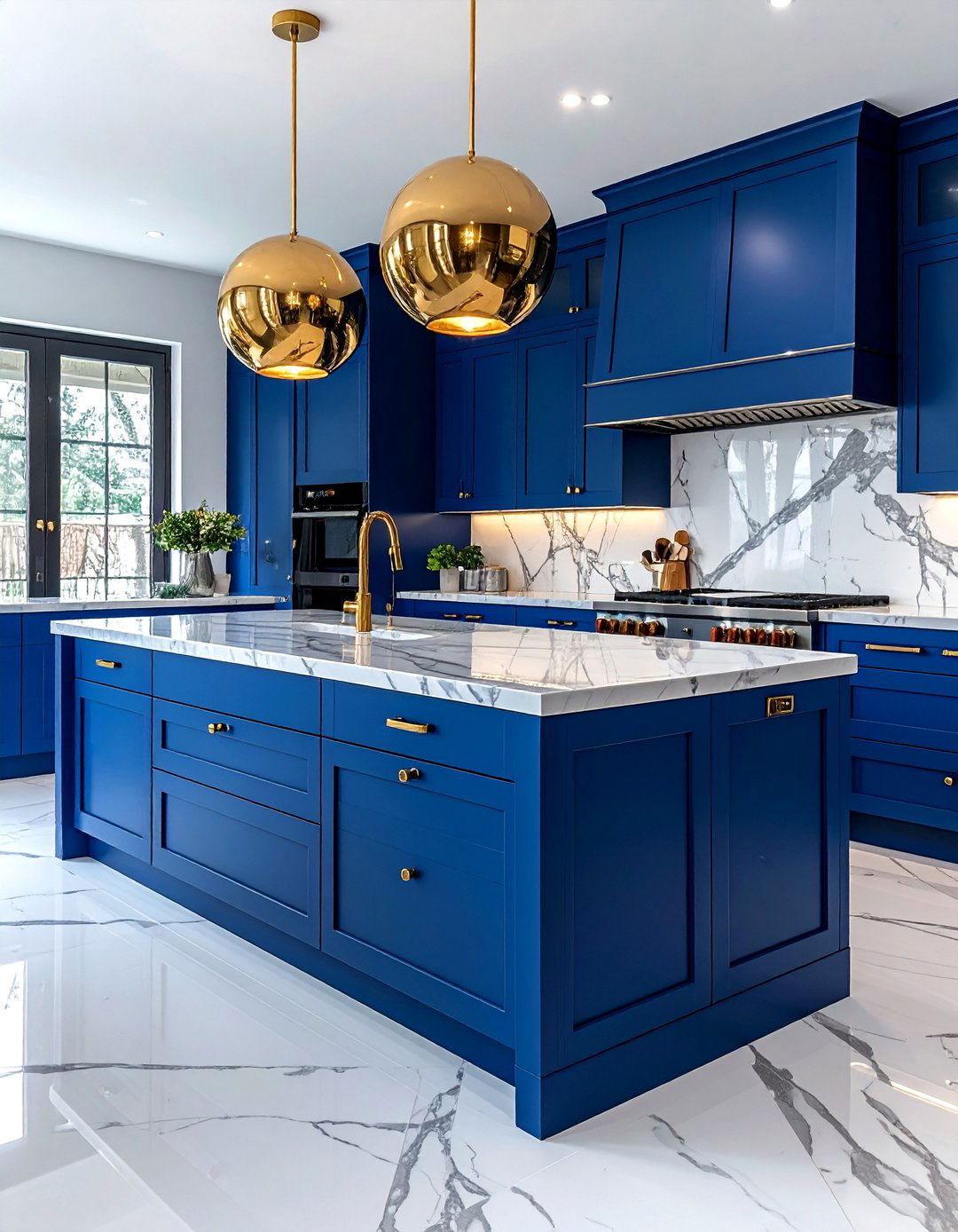 Royal Blue Kitchen Cabinets - 30 blue kitchen cabinet ideas