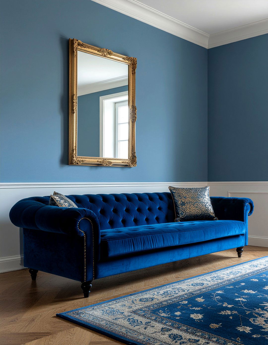 Royal Blue Living Room - 30 jewel toned living room ideas