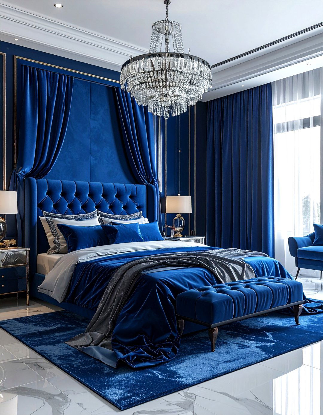 Royal Blue Luxury Bedroom - 30 royal blue bedroom ideas