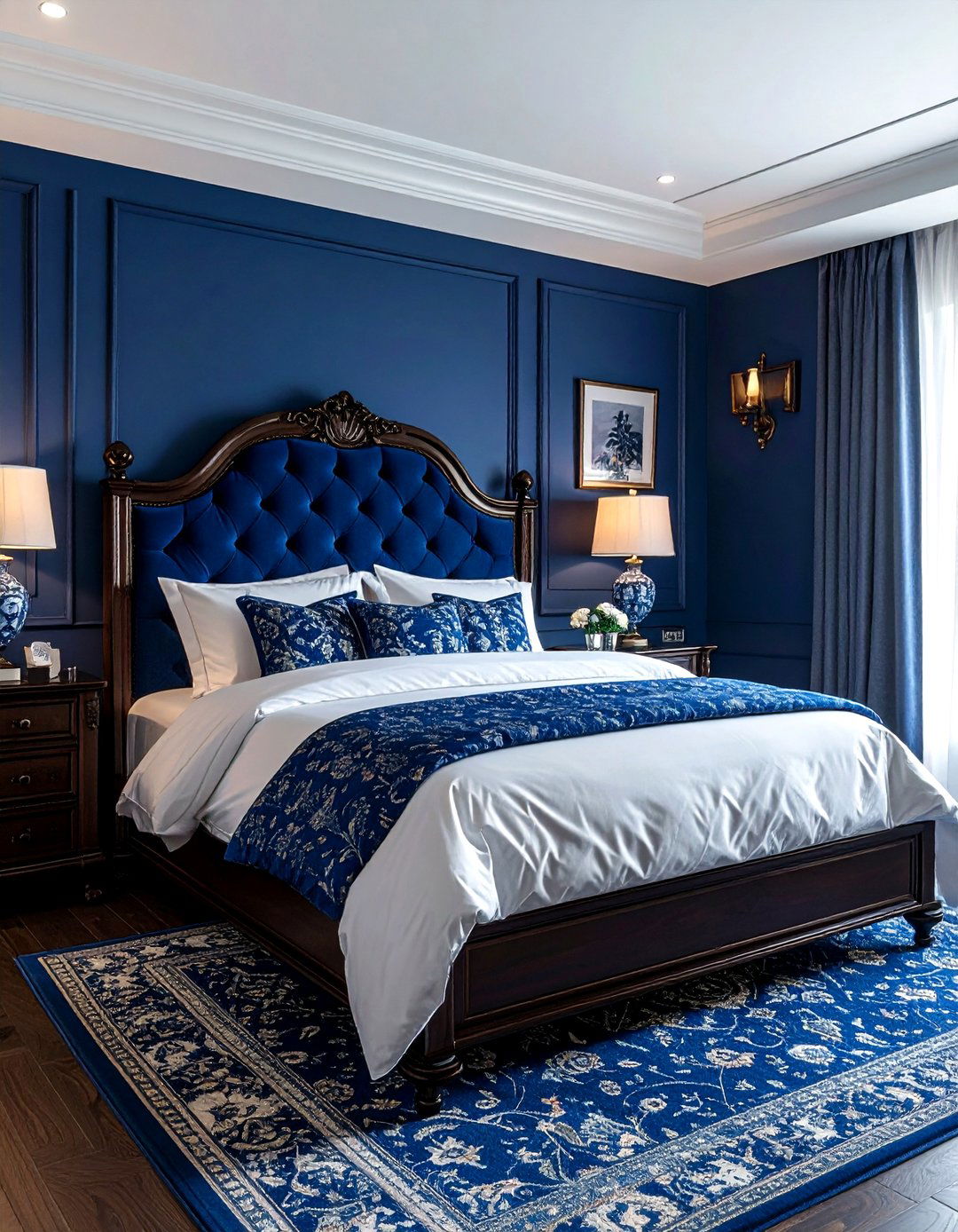 Royal Blue Traditional Bedroom - 30 royal blue bedroom ideas