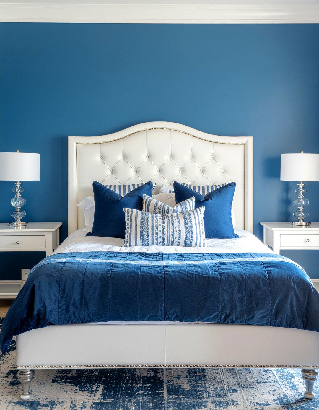 Royal blue bedroom - 30 jewel toned bedroom ideas