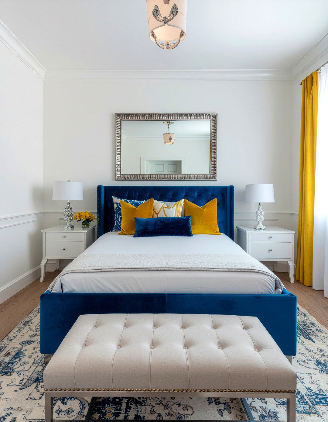 Royal blue bedroom - 30 bedroom blue walls