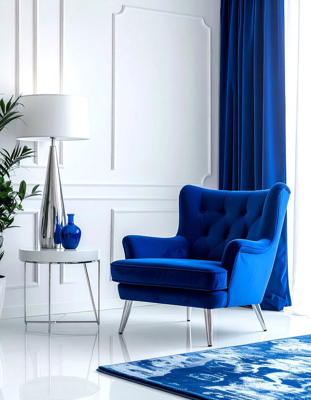 Royal blue living room - 30 contemporary blue living room ideas
