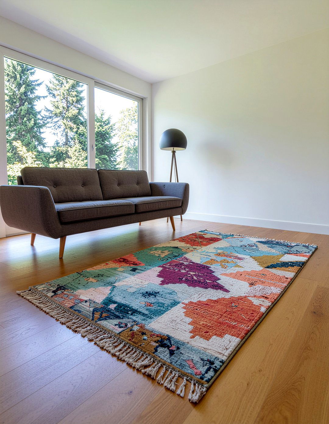 Rug Offset From Center - 30 living room rug placement ideas