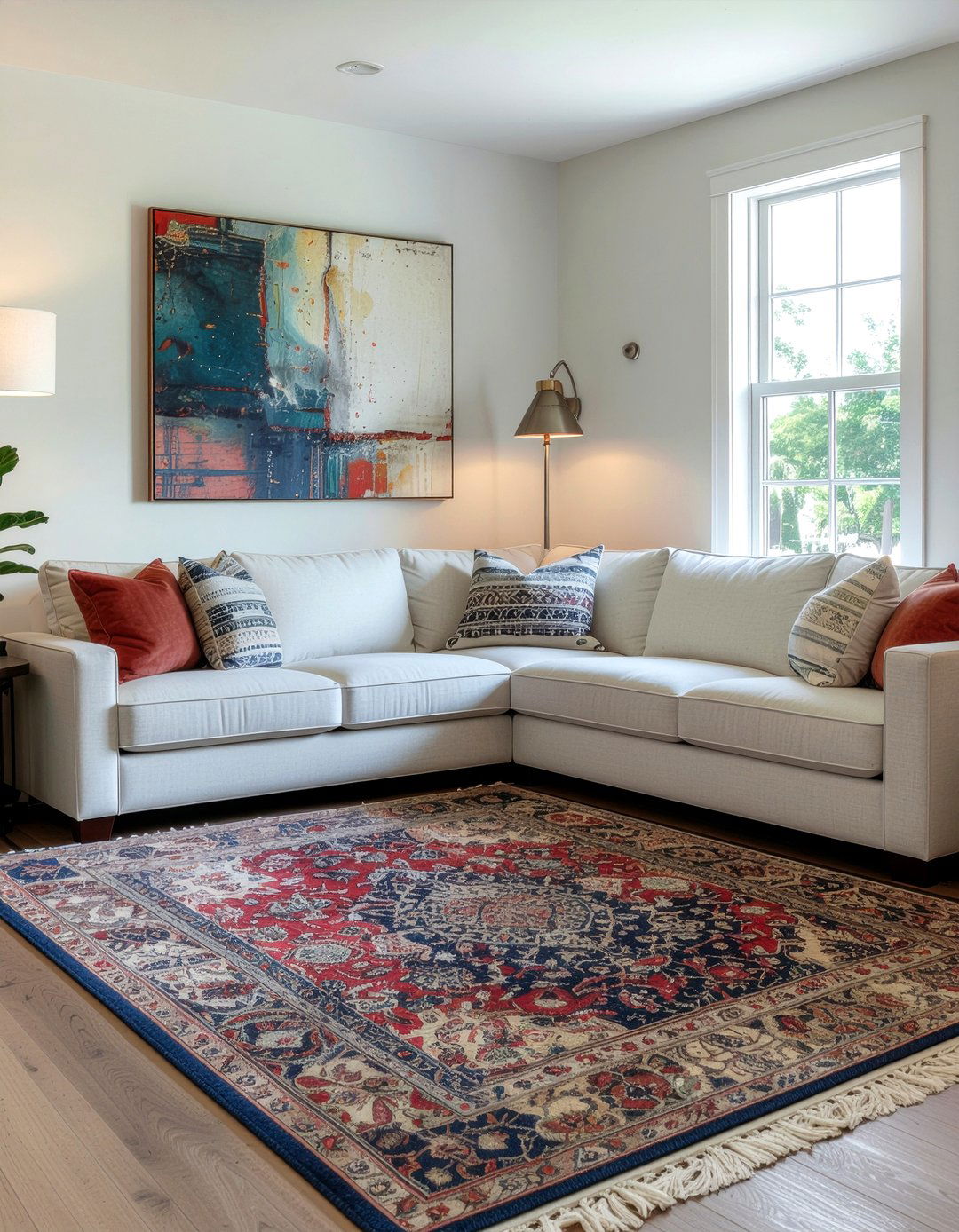 Rug Placement For Corner Sofa - 30 living room rug placement ideas