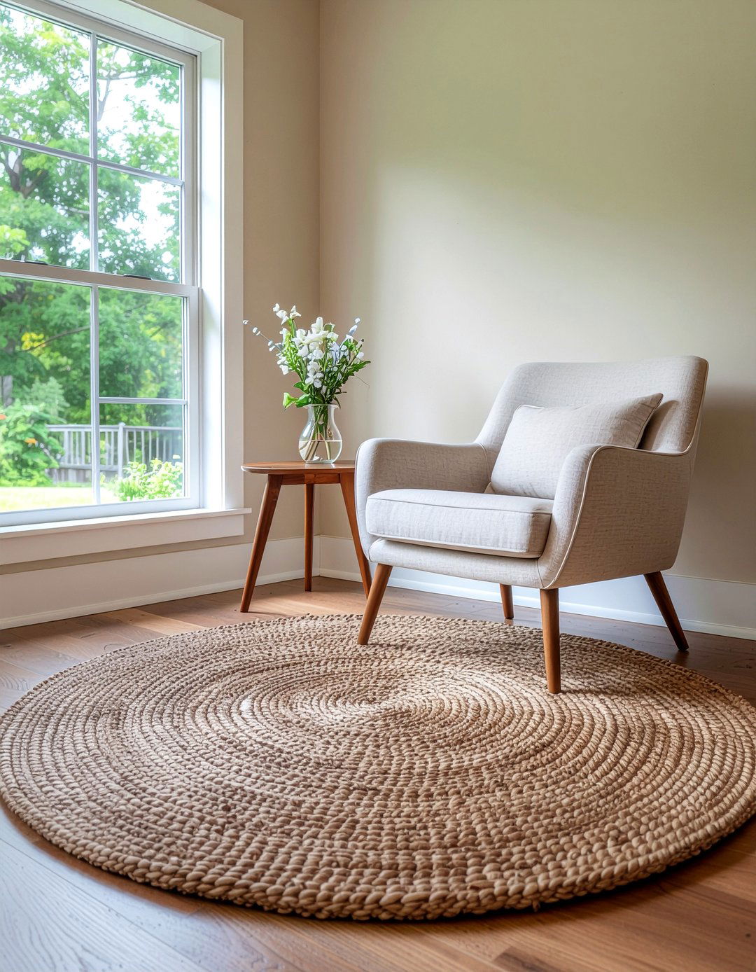 Rug Size For Accent Chairs - 30 living room rug size guide