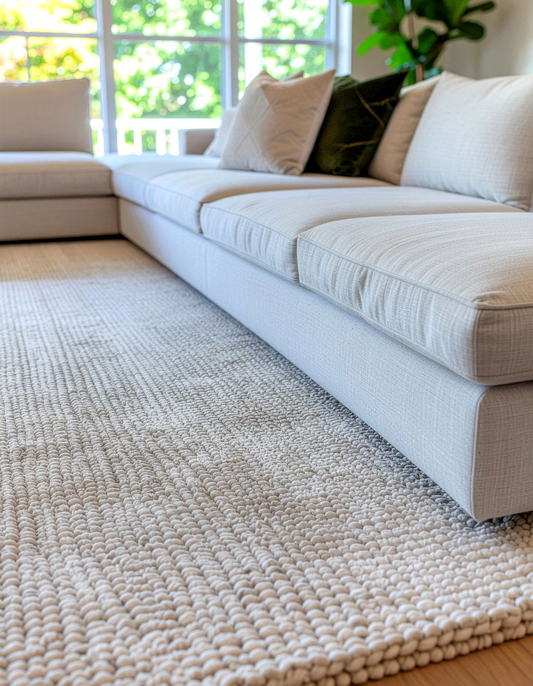 Rug Under Sectional Sofa - 30 living room rug placement ideas