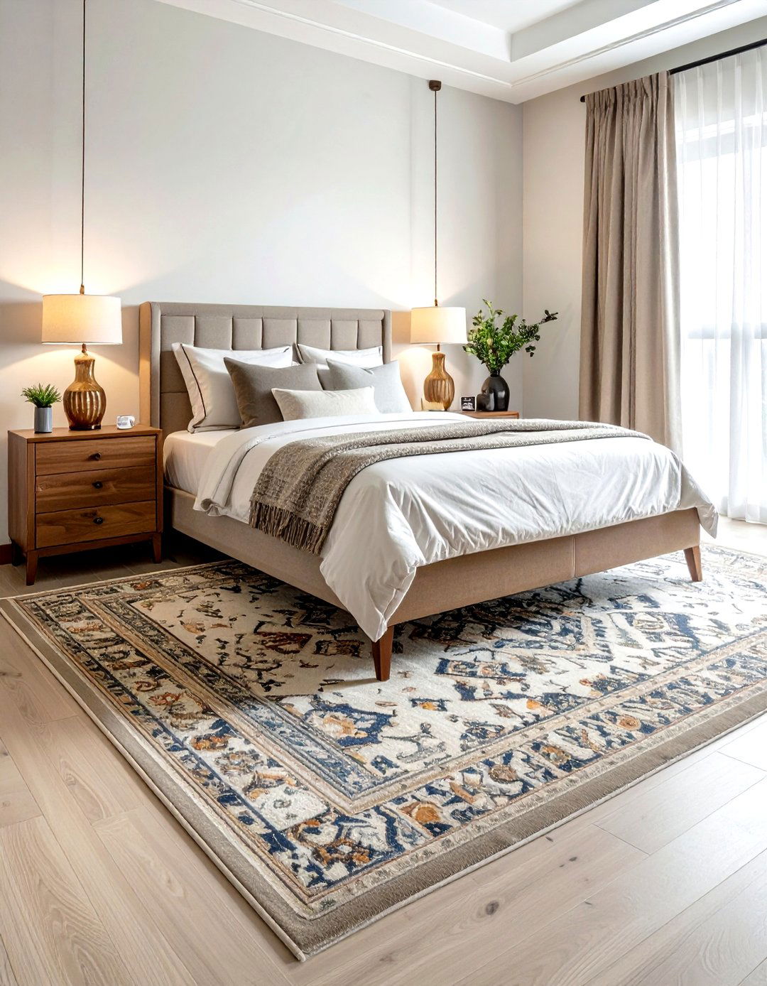 Rug on carpet - 30 decorating mistakes