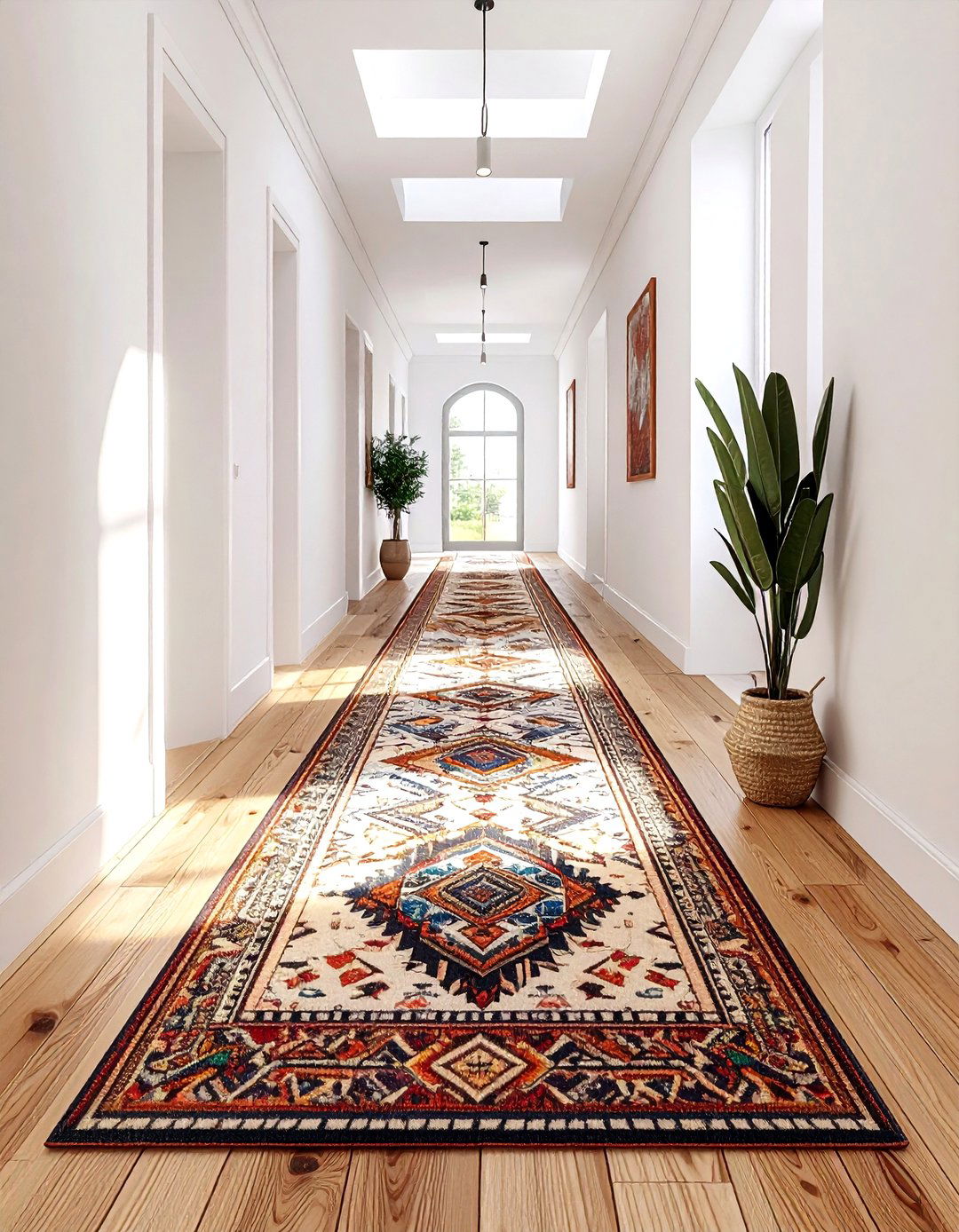 Runner rug - 30 long hallway ideas