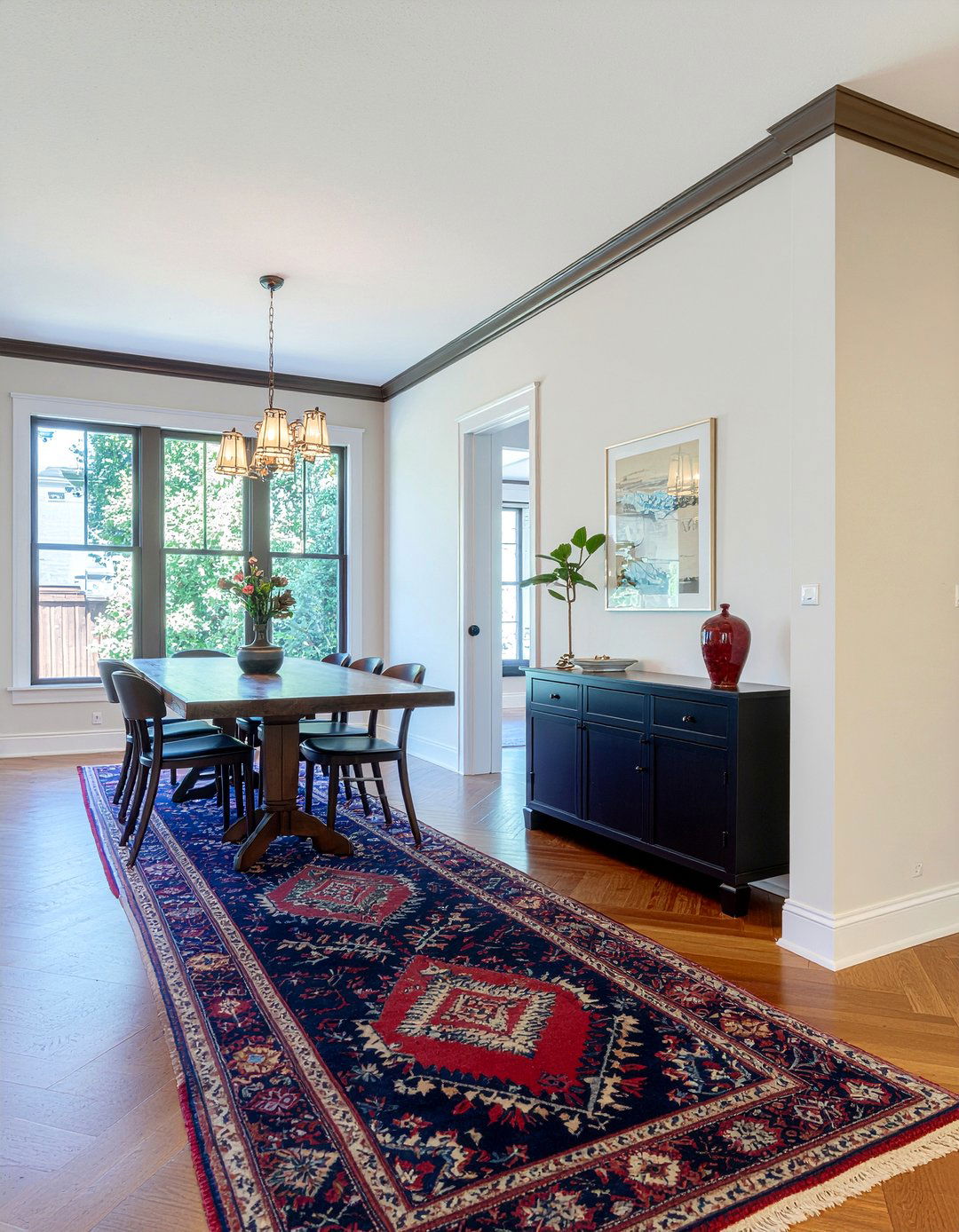 Runner rug craftsman dining room - 30 craftsman dining room ideas