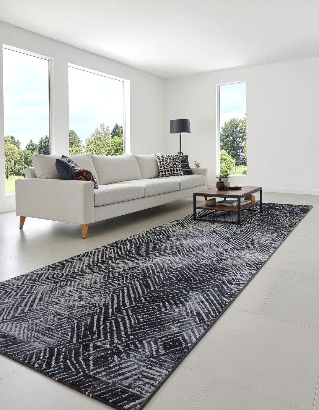 Runners In Living Room - 30 living room rug placement ideas