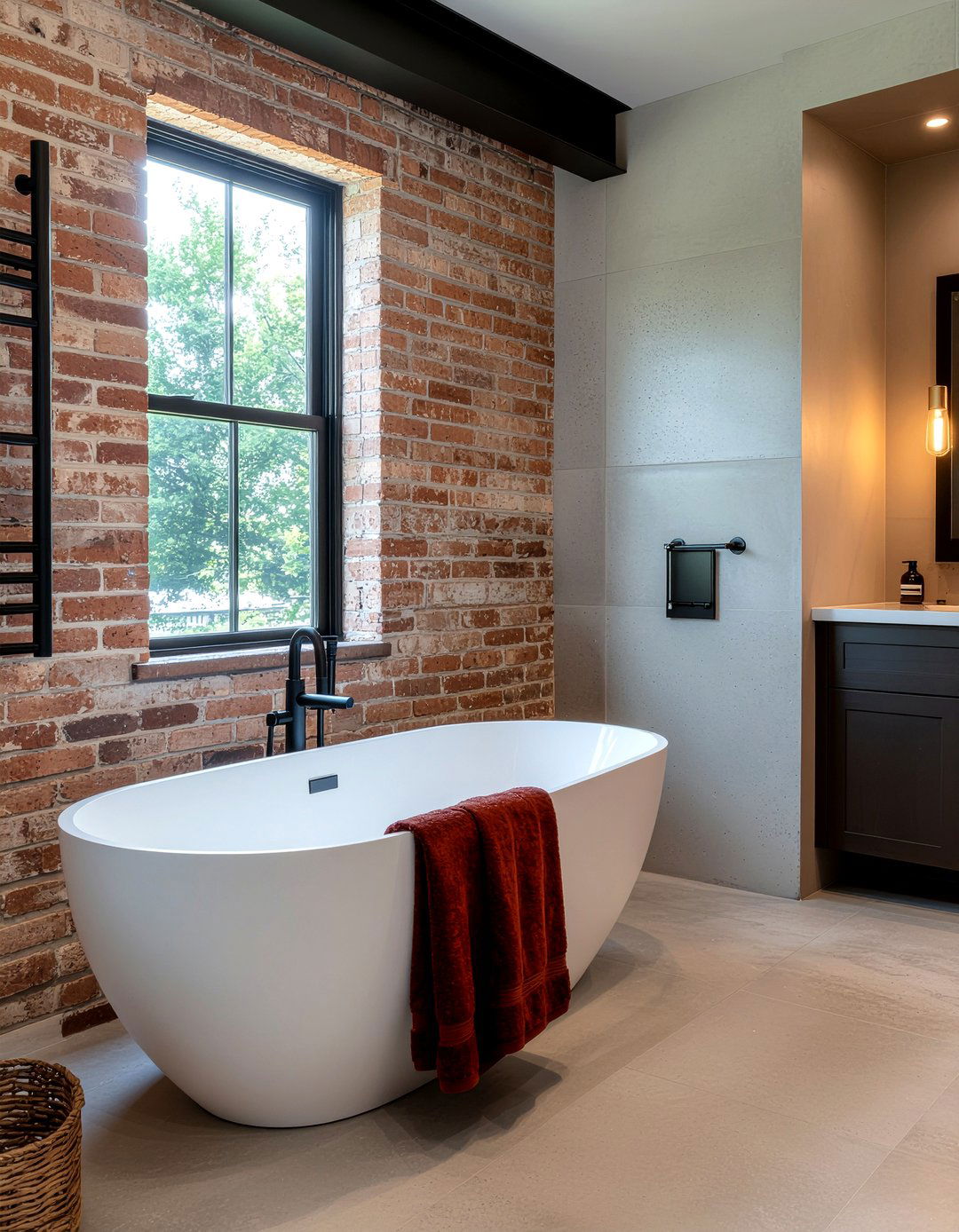 Rust Bathroom - 30 bathroom towel color ideas