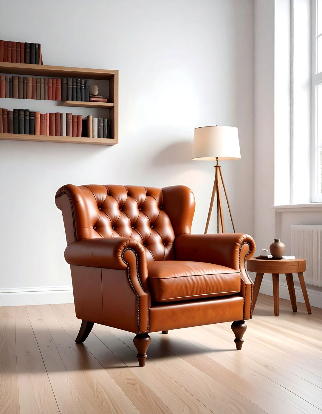 Rust leather armchair - 30 rust decor ideas