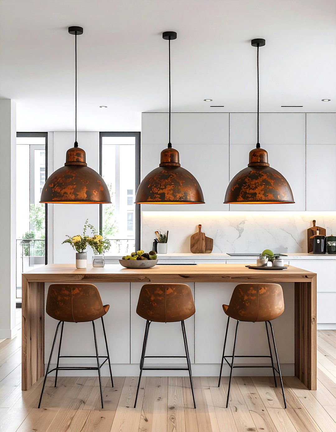 Rust pendant lighting - 30 rust decor ideas