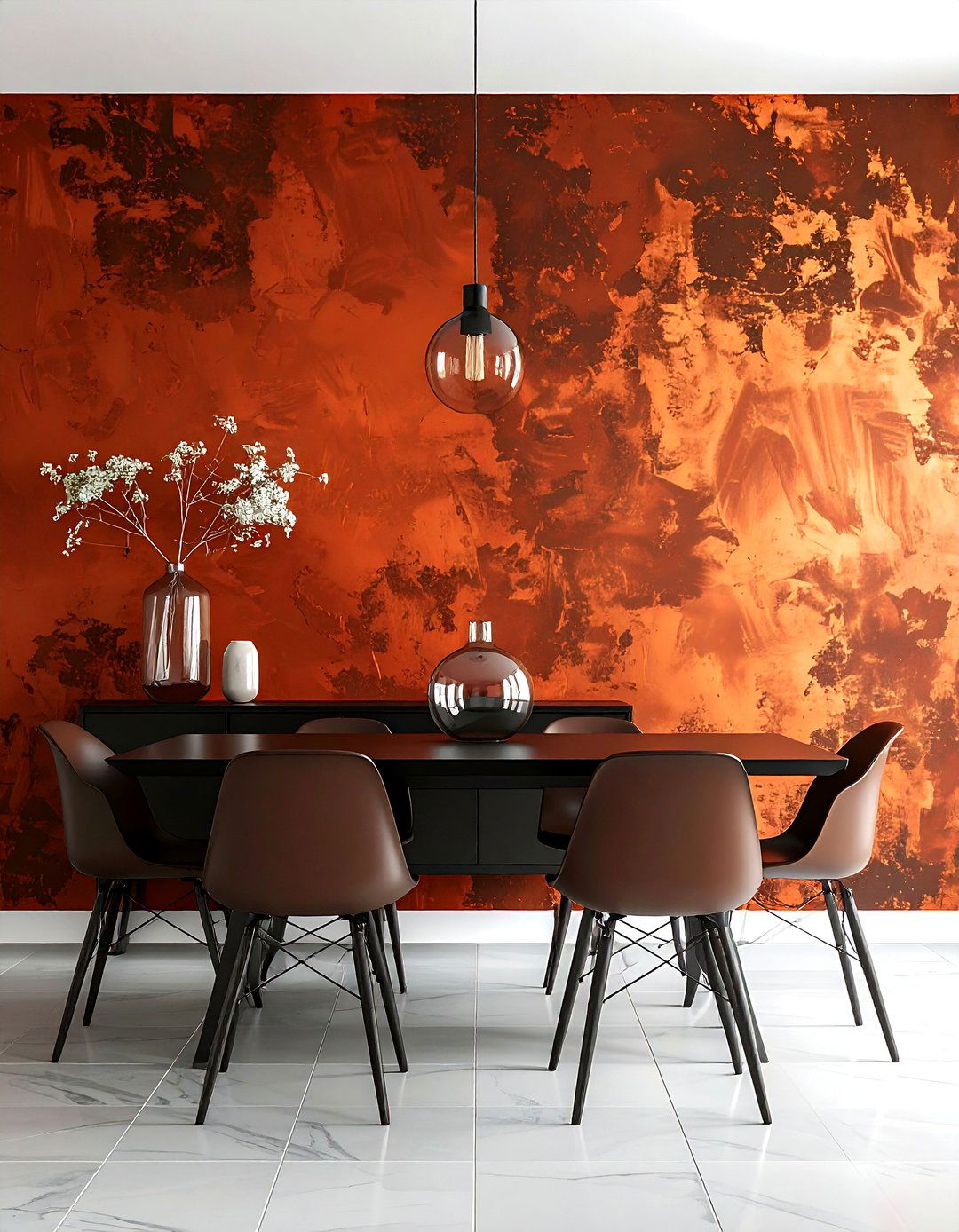Rust textured wallpaper - 30 rust decor ideas