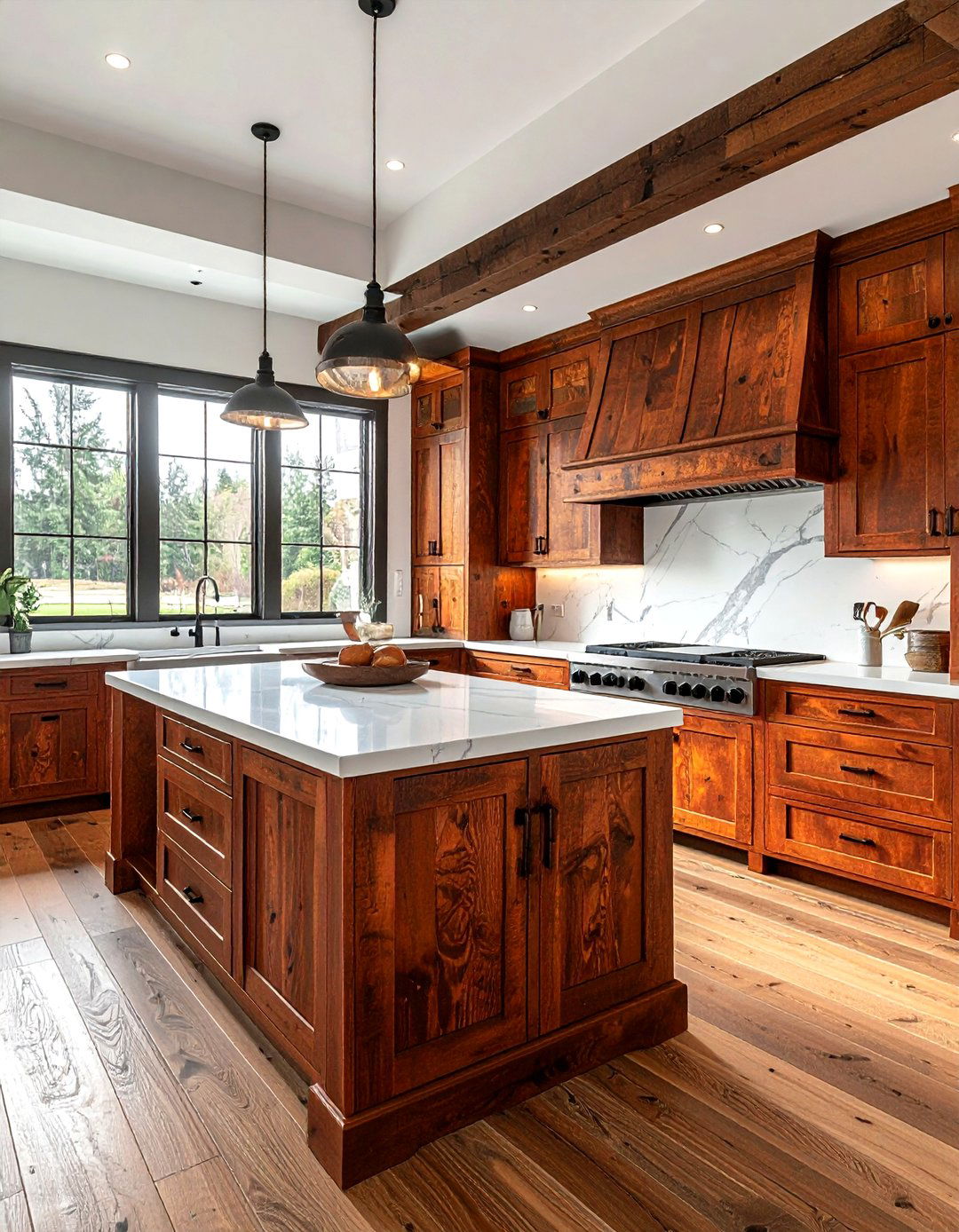 Rust wood stain - 30 rust kitchen ideas