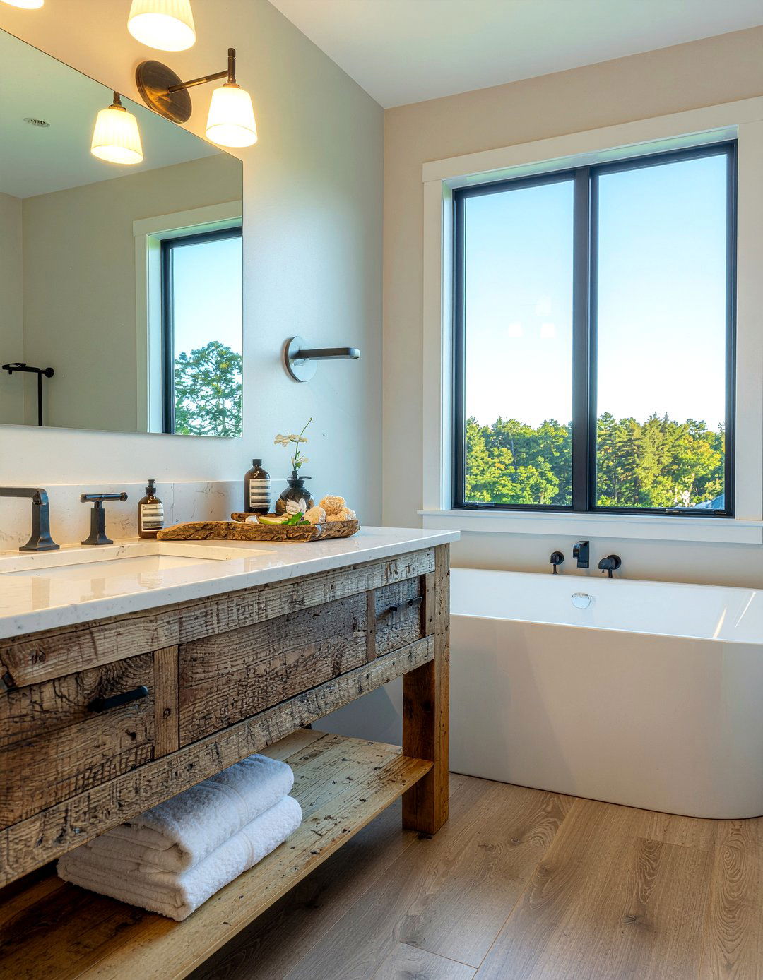 Rustic Bathroom Quartz Countertop - 30 quartz countertop bathroom ideas