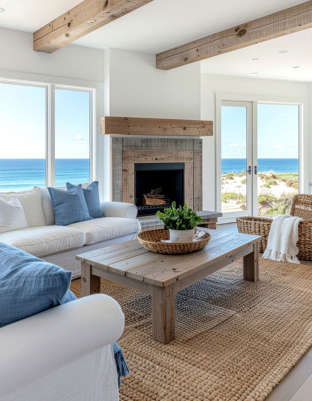 Rustic Beach Living Room - 30 beach themed living room ideas