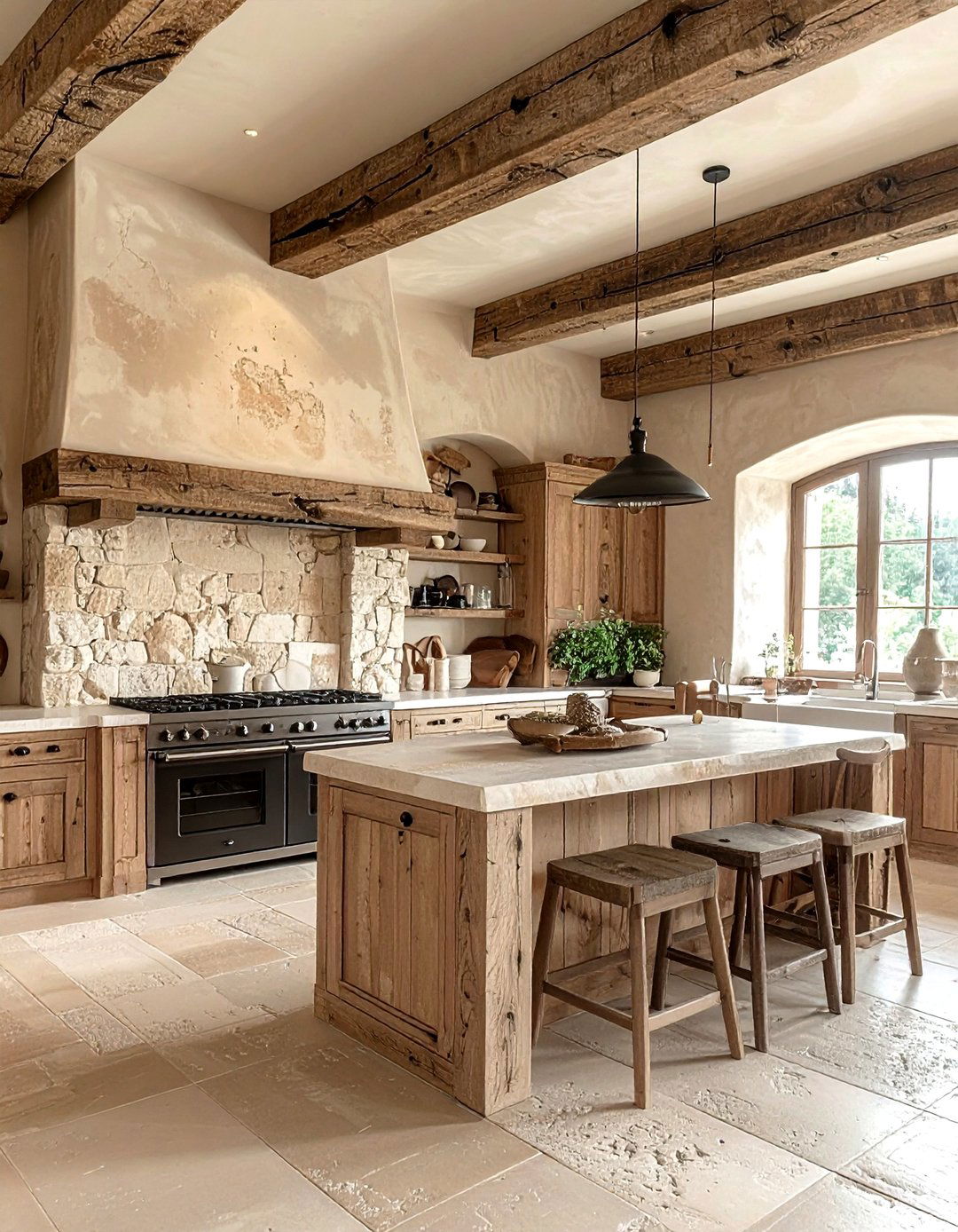 Rustic Beige Kitchen - 30 warm beige kitchen ideas