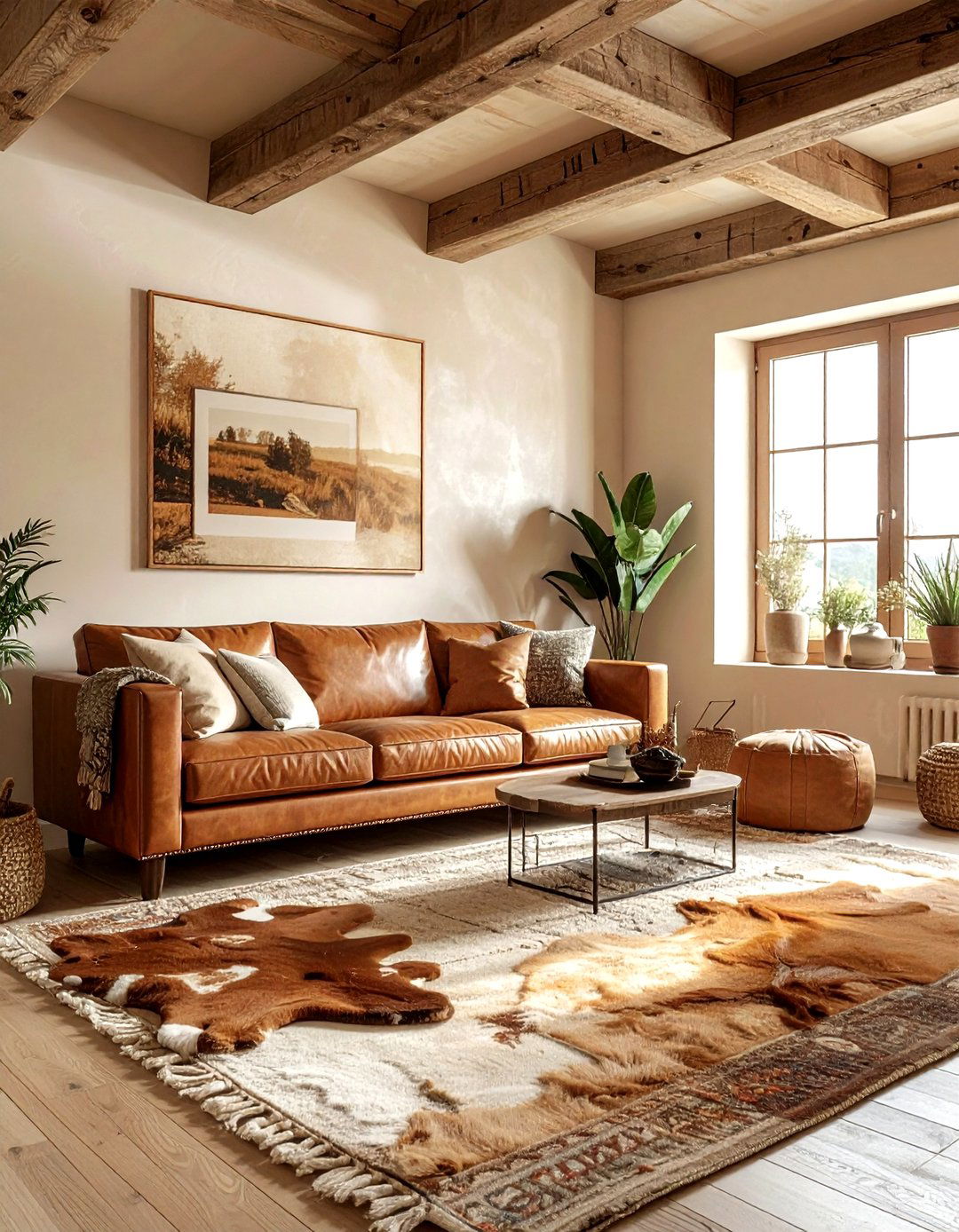 Rustic Beige Living Room - 30 beige living room design ideas