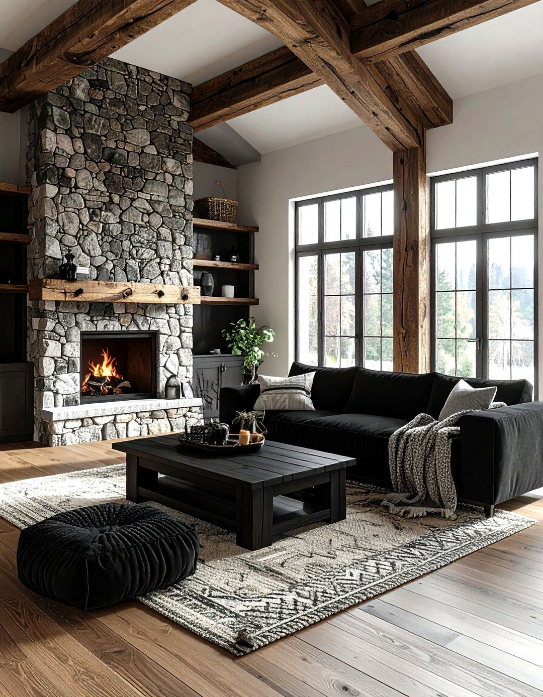 Rustic Black Living Room Furniture - 30 black living room furniture ideas