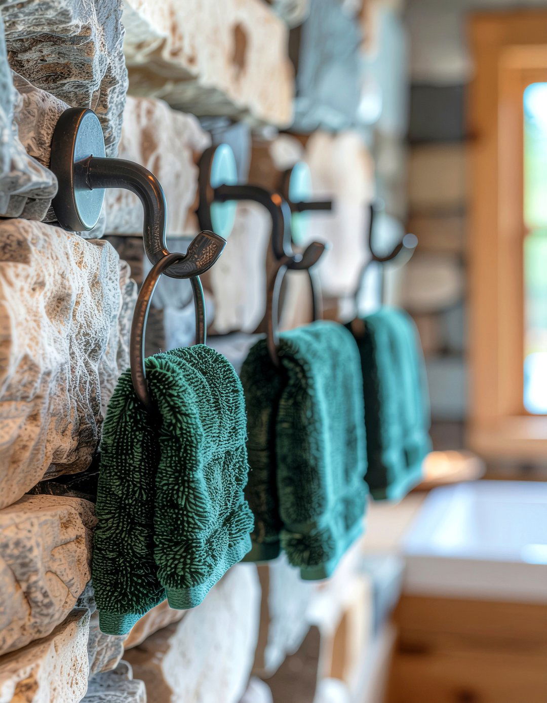 Rustic Branch Hook - 30 bathroom towel hook ideas