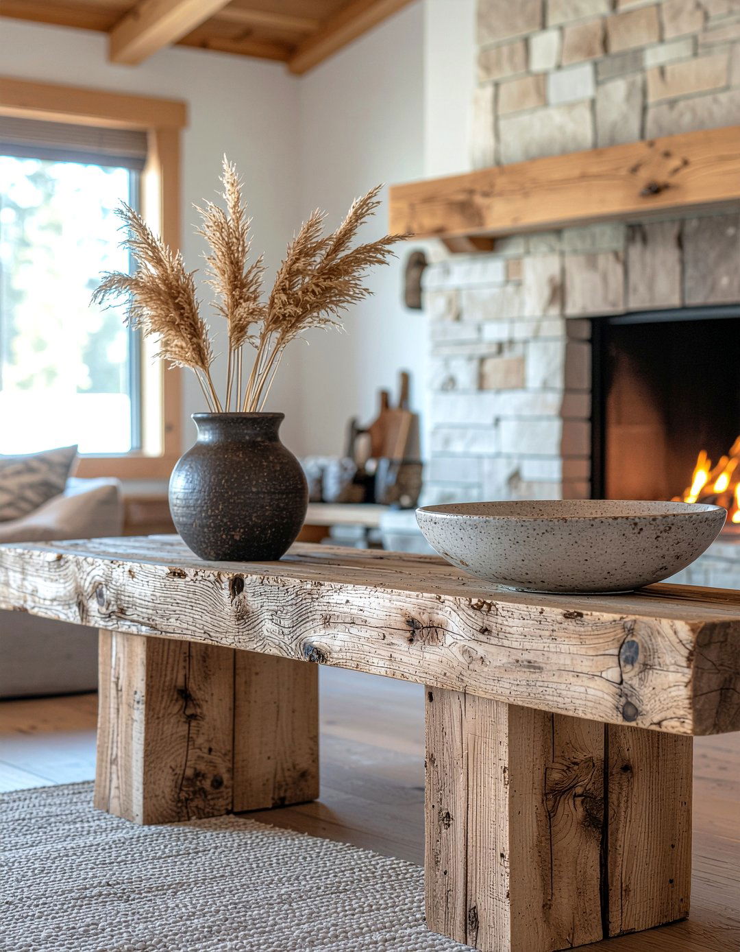 Rustic Buffet - 30 living room buffet ideas