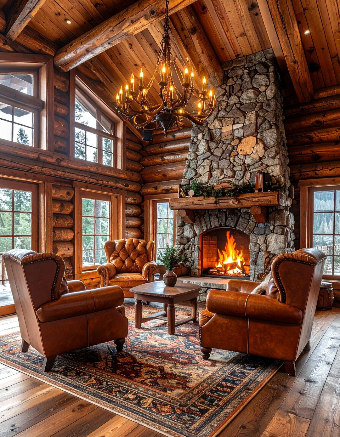 Rustic Cabin Interior - 30 interior decorating ideas