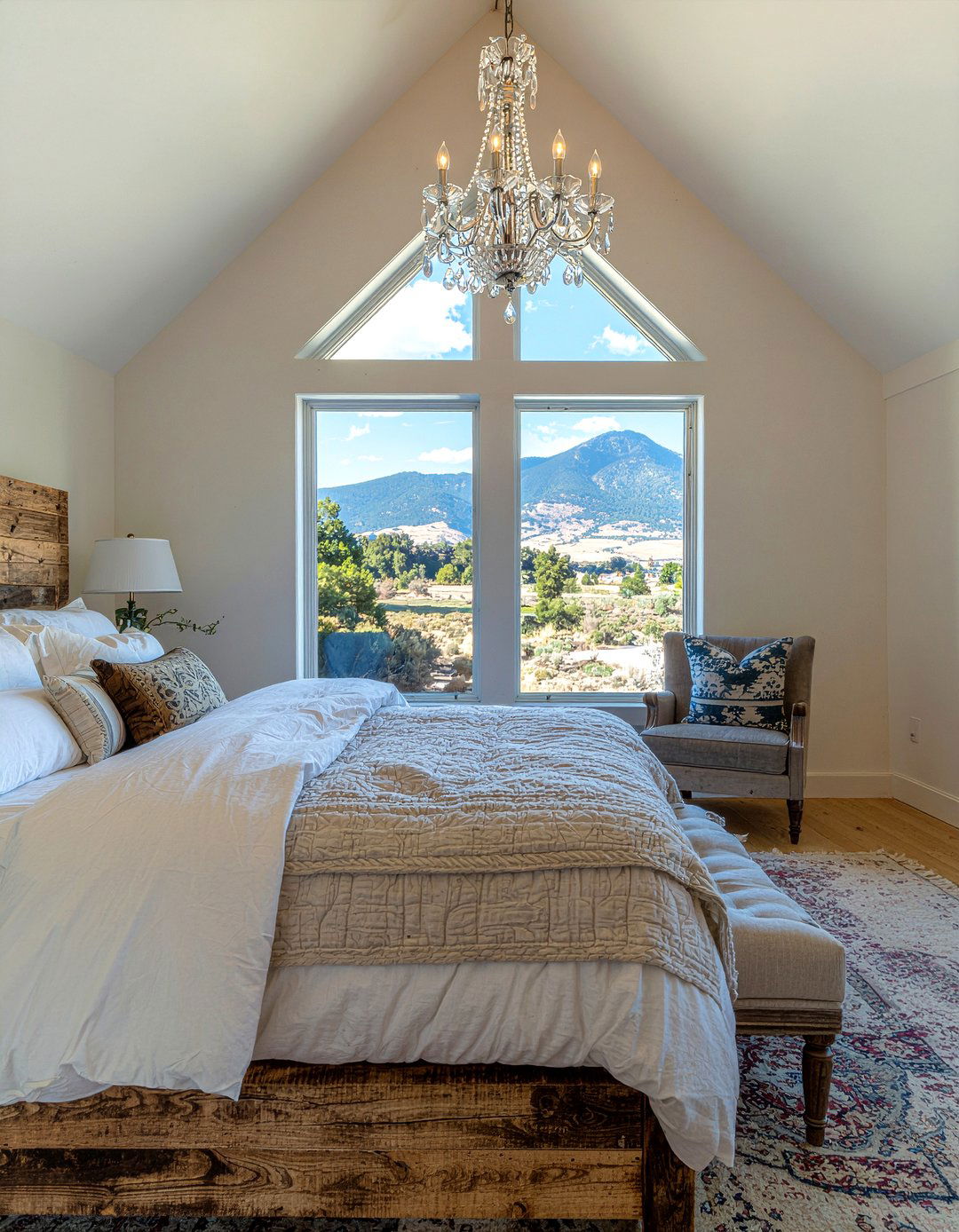 Rustic Chic Mountain Bedroom - 30 mountain house bedroom ideas