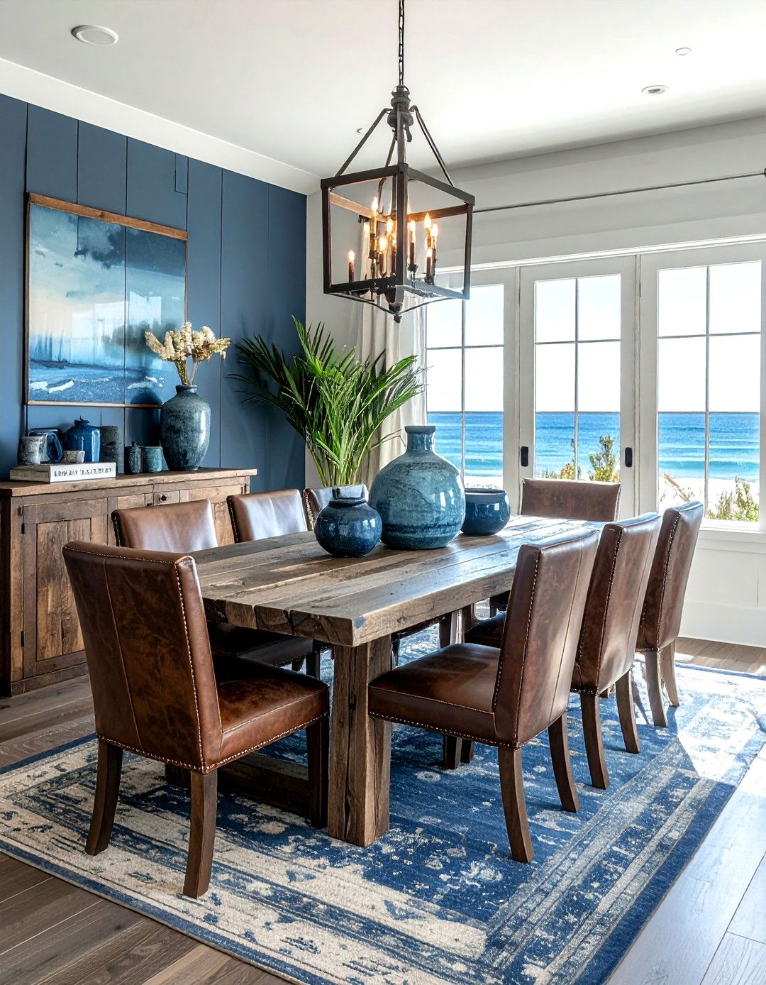 Rustic Coastal Dining Room - 30 coastal dining room ideas