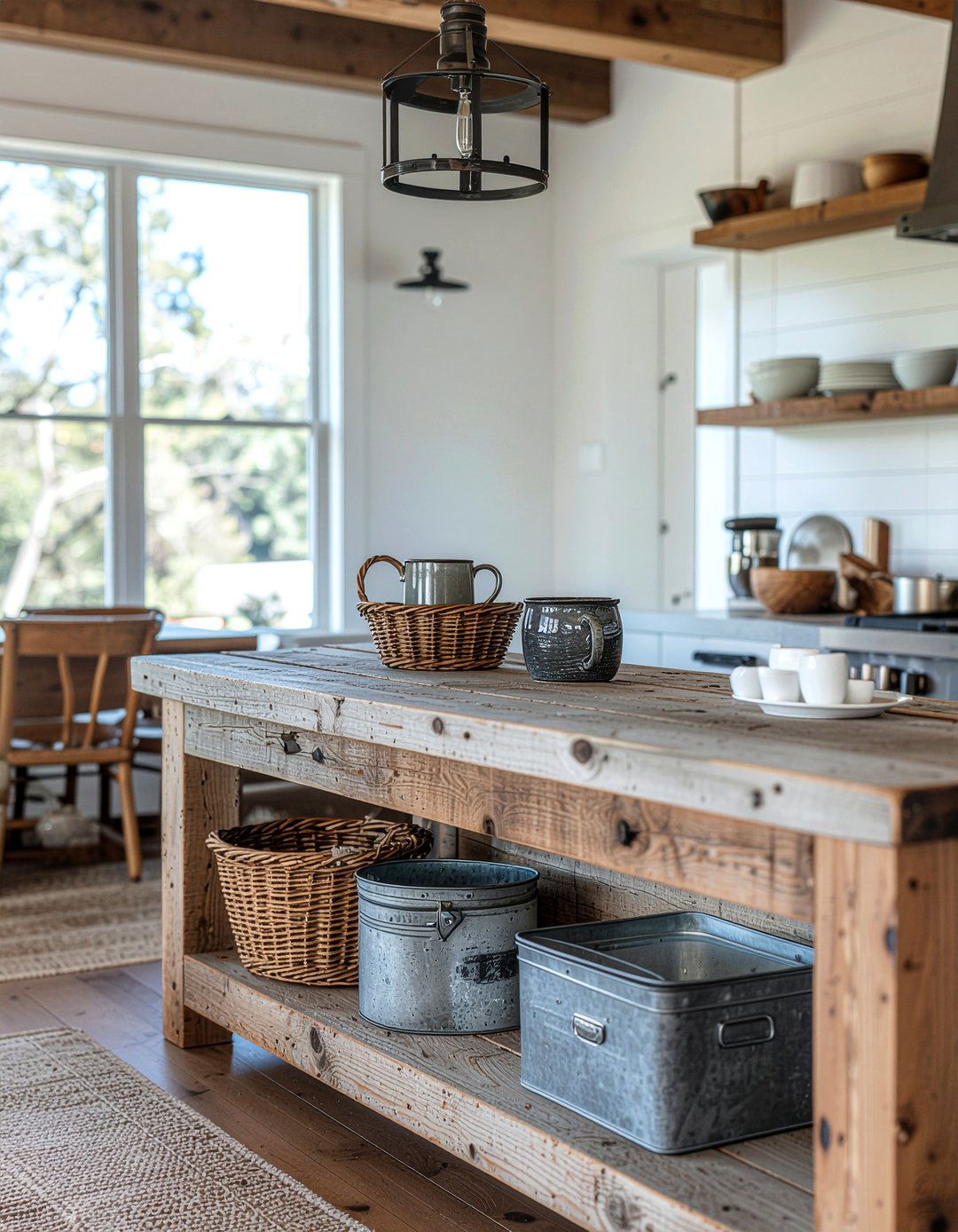 Rustic Coffee Station - 30 dining room coffee station ideas
