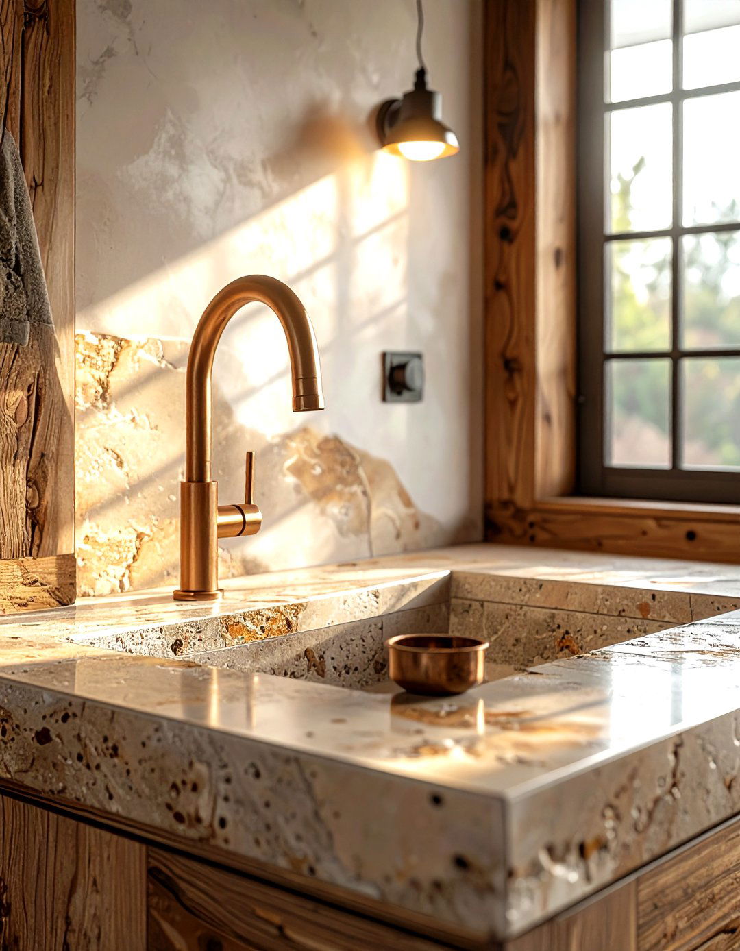 Rustic Copper Faucet - 30 single hole faucet ideas