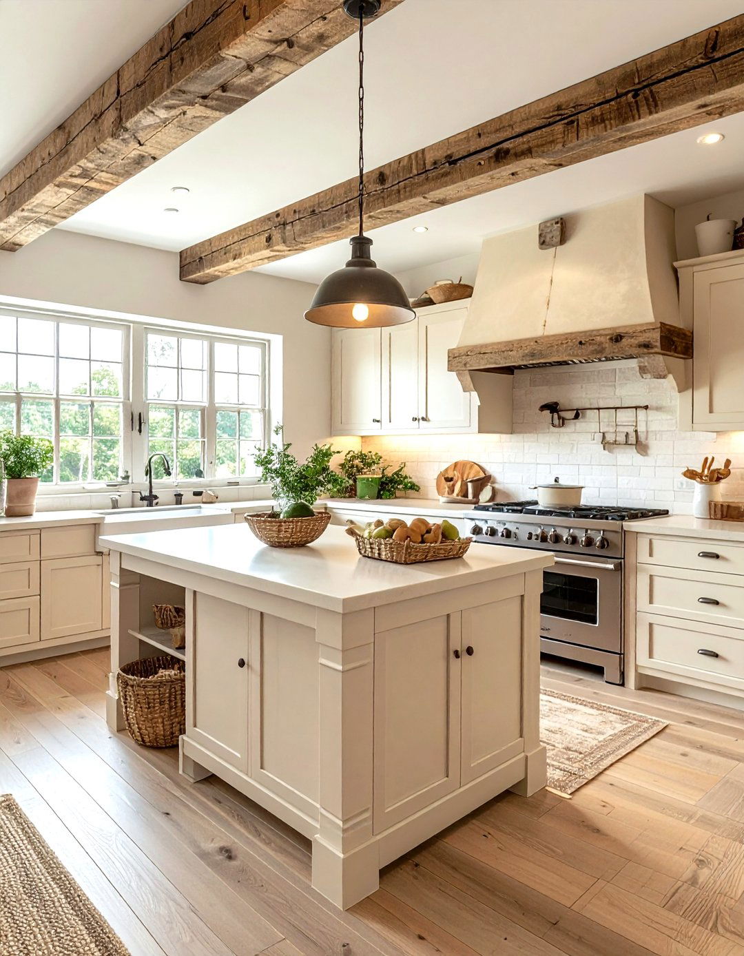 Rustic Cream Kitchen - 30 cream kitchen decor ideas