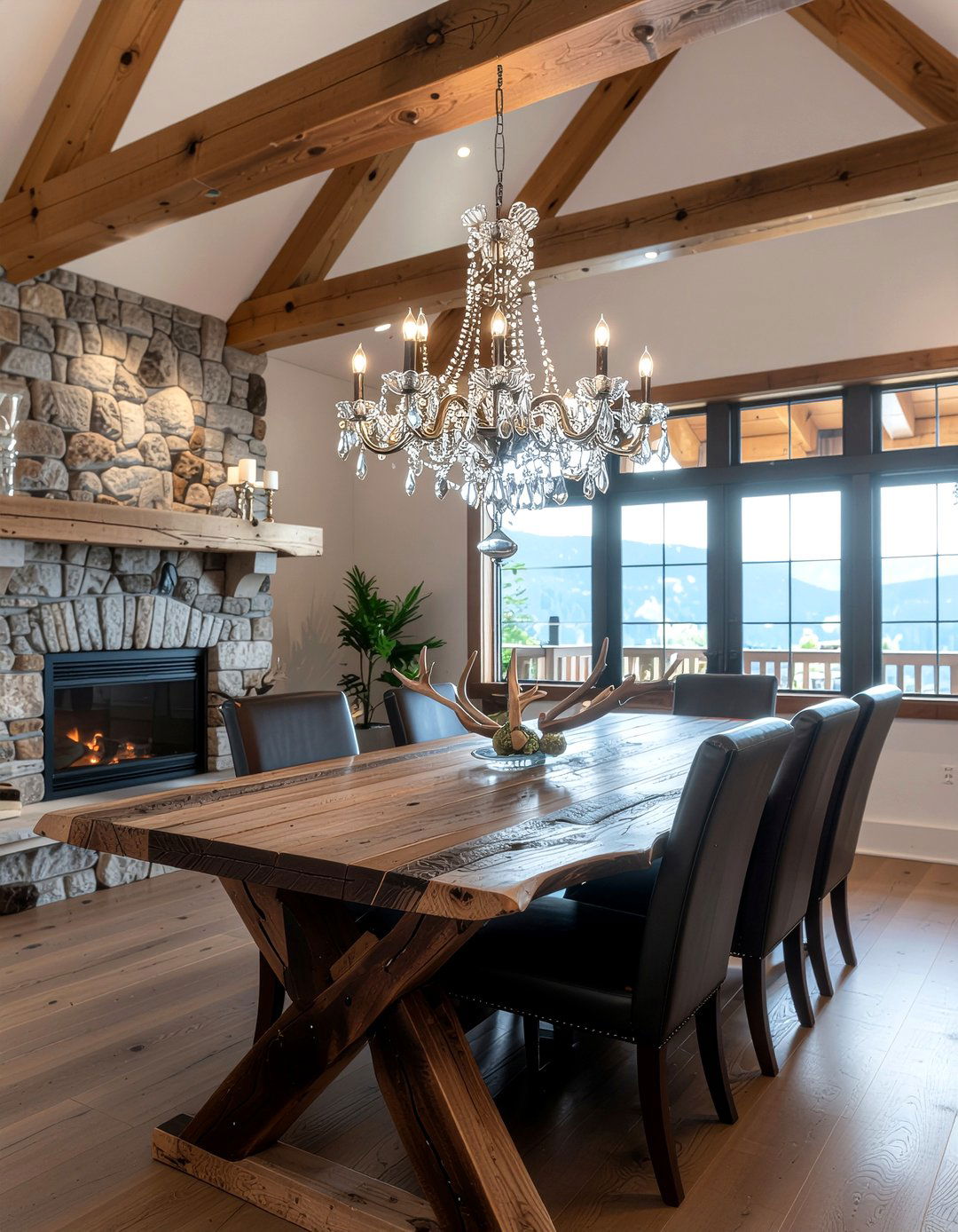 Rustic Crystal Chandelier Dining Room - 30 crystal chandelier dining room ideas